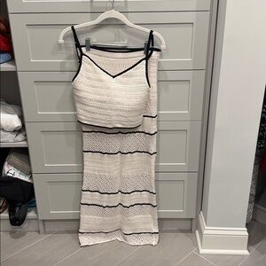 Abercrombie crochet maxi skirt and tank